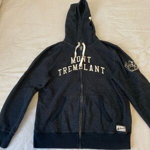 Roots Black and Pepper Zip Up Sweater